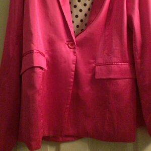 Beautiful hot pink satin jacket